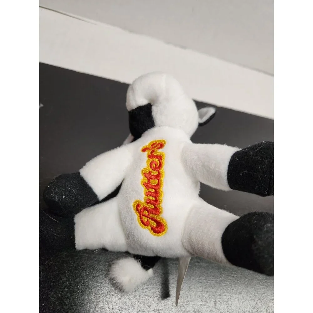 Plush Cow Toy With Embroidered Rutter's Logo